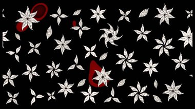 Raster. Tomurcukları çiçek olan sevimli bir çiçek deseni. Kumaş, tekstil, duvar kağıdı baskısı için. Eskiz geçmişi. Raster illüstrasyonu. Antika retro tarzı.