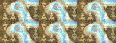 Güzel kumaş deseni. El çizimi. Raster illüstrasyonu. Çiçekler, dallar, otlar ve çiçekler.