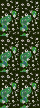 Şekil verilmiş çiçeklerle eskiz deseni. Çiçek deseni duvar kağıdı, desen dolguları ve web sayfası arka planı için kullanılabilir. Süslü zentangle çizim dokusu, soyut çiçeklerle süslenmiş..