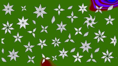 Tatil havası. Raster güzel bir çiçek deseni çizmiş. Bahar mevsimi. Nazik romantik baskı.