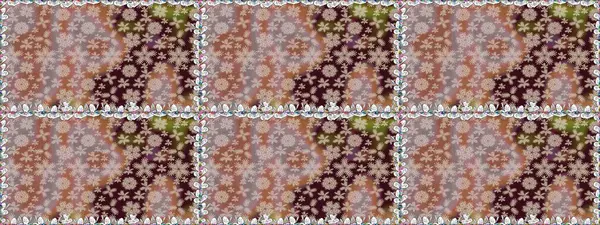 Kusursuz çiçek deseni. Güzel kumaş deseni. Renkli Bahar Temalı Kusursuz Arkaplan. Raster illüstrasyonu. Düz Çiçek Elementleri Tasarımı. Asya tekstil tarzında.