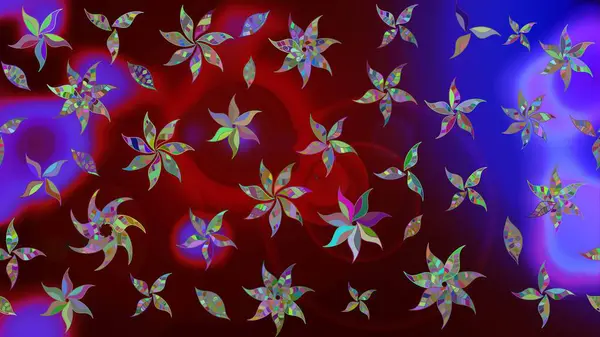 Raster illüstrasyonu. Kahverengi renklerde bahar çiçekleri. Yaprak ve çiçeklerin suluboya resmi, kahverengi renklerdeki çizim deseni.