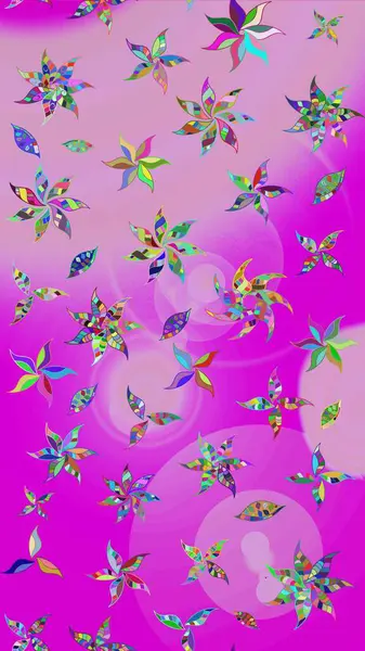 Çiçekli karalama şeklinde Raster çiçek deseni. Yumuşak, bahar çiçekli arka plan. Tarafsız renklerde çiçekler.