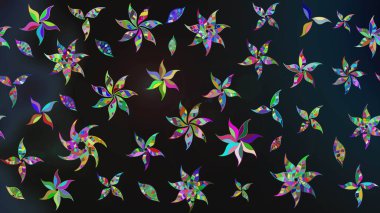 Raster deseni. Çiçekli çiçek deseni, suluboya. Küçük çiçekte güzel bir çiçek deseni..