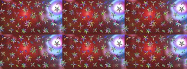 Kahverengi renklerde. Raster illüstrasyonu. Raster illüstrasyonundaki çiçek desenli çizim. Güzel kumaş deseni.