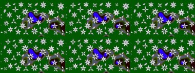 Botanik çizim kalıbı. Organik elementler. Suluboya etkisi. Raster deseni.