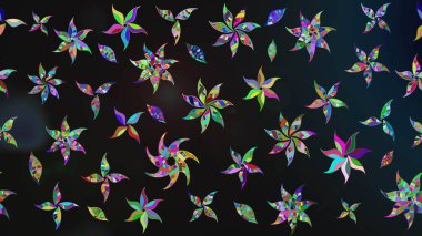 Zarif, parlak ve gri çiçek desenli tasarım. Raster. Sabıka baskıları, bebek kıyafetleri, duvar kâğıtları, paket kutuları vb..