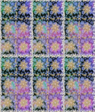 Soyut bir arkaplan çiz. Raster illüstrasyonu. Oriental raster klasik nötr ve altın desenli.