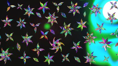 Çiçekleri, deniz kabukları, mandalaları ve suluboya efektleriyle donanma geçmişi. Eskiz modeli etnik tasarım. Yatak çarşafları, ceket, paket tasarımı, kumaş ve moda kavramları için tekstil baskısı.