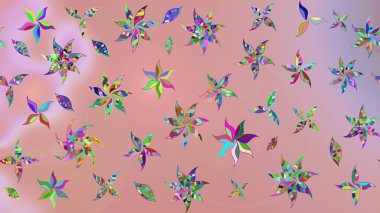 Çiçeksel elementlerle süslenmiş zarif raster dokusu. Küçük çiçekte hoş bir çiçek deseni var. Parlak çiçekli nötr renkler üzerine soyut çizim deseni.