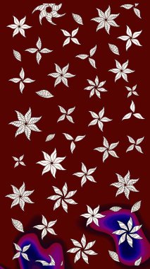 Kırmızı renkte çiçekler. Küçük çiçekte sevimli çiçek deseni var..