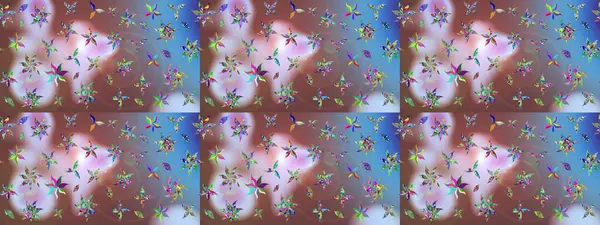 Raster Moda kumaş deseni. Çizgi çizimi kalıbı. Şirin çiçekler..