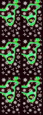 Raster stili kumaş deseni. Çiçekler suluboya çizim deseni.