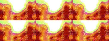 Kar taneli, turuncu, kırmızı ve beyaz renkler. Raster illüstrasyonu. Raster Noel soyut renkli arkaplan ve tatlı kar tanesi.