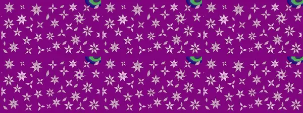 Düz Çiçek Elementleri Tasarımı. Süslü kumaş deseni. Renkli Bahar Teması eskiz kalıbı. Raster illüstrasyonunda çiçek deseni çizimi.