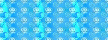 Modern gösterişli mavi, nötr ve beyaz raster arka plan duvar kâğıdı resimli klasik çizgi çizgisi, desenli desenli çiçekler, çiçekli süsler. Çiçekli el, pürüzsüz desen..