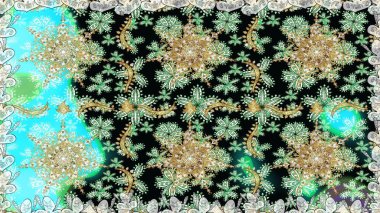 Kusursuz klasik raster nötr ve altın desenli. Geleneksel oryantasyon süsü. Klasik vintage arkaplan.