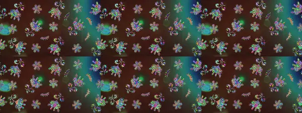 Raster suluboya çiçek deseni, narin çiçekler, kahverengi çiçekler, tebrik kartı şablonu. Raster Güzel kumaş deseni.