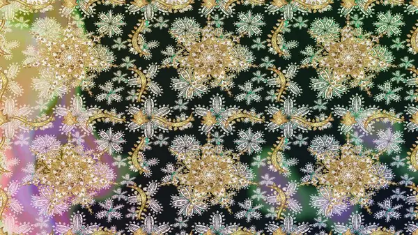 Raster altın desen. Doğulu stil, altın elementli gri renkli altın desenli arabesk yapar. Kusursuz kıvırcık saçlar..