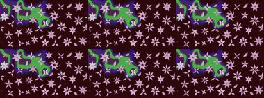 Kahverengi renkli çiçekler. Düz Çiçek Elementleri Tasarımı. Renkli Bahar Teması eskiz kalıbı. Çiçek desenli eskiz, yaz çiçekleri..