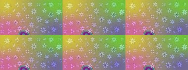 Soyut etnik raster çizim kalıbı. Kabile sanatı boho baskısı, klasik çiçek arkaplanı. Arkaplan dokusu, duvar kağıdı, doğal renklerde çiçek teması.