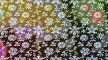 Düz Çiçek Elementleri Tasarımı. Kahverengi renkli çiçekler. Renkli Bahar Teması eskiz kalıbı. Sevimli çiçek raster deseni.