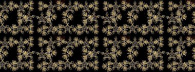 Güzel soyut kar taneleri raster tasarımı. Düz kar karalama ikonları, kar taneleri silueti siyah, kahverengi ve sarı renkli yılbaşı afişleri, kartlar. Yeni yıl kar tanesi.