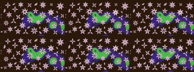 Güzel kumaş deseni. Raster suluboya deseni, narin çiçekler, kahverengi çiçekler, tebrik kartı şablonu..