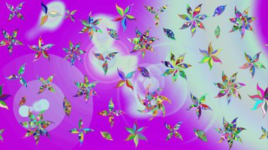 Küçük çiçekteki sevimli çiçek deseni. Güzel kumaş deseni. Raster illüstrasyonu. Güzel karalamalı çiçek deseni çiz..