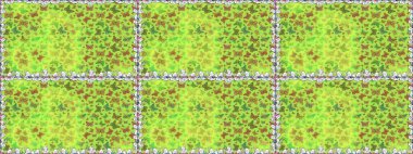 Raster illüstrasyonu. Yeşil renkli sanat kelebekleri. Albüm için resim. Renkli kelebeklerin kusursuz arka planı.