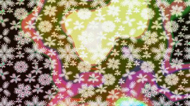 Raster illüstrasyonu. Bahar çiçekleriyle güzel bir çiçek deseni çizmişsin. Güzel kumaş deseni.