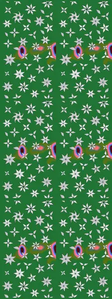 Dekorasyon ve tasarım için güzel bir desen. Moda baskısı. Suluboya çizim kalıbı. Raster illüstrasyonu. Çiçeğin suluboya çizimlerinin mükemmel deseni. Eski.