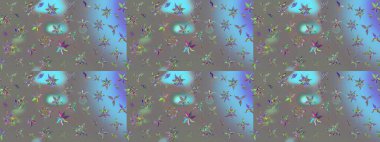 Raster illüstrasyonu. Küçük çiçekteki sevimli çiçek deseni. Güzel kumaş deseni. Güzel karalamalı çiçek deseni çiz..