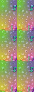 El yapımı çiçek ve bitki koleksiyonu. Şirin karalamalı çiçek desenli çizim. Raster illüstrasyonu. Raster illüstrasyonu. Çizim stili nötr renklerde.