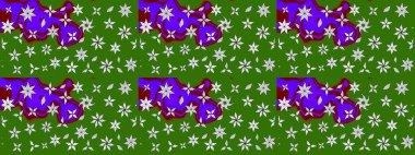 Taslak dekoratif arka plan, çiçek mandala. Çiçek. Raster illüstrasyonu. Yeşil renklerde.