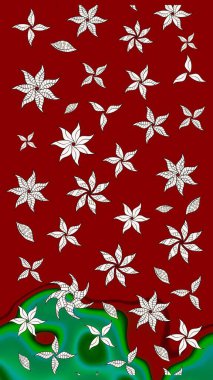 El çizimi Raster çizimi. Çizim çiçek deseni duvar kağıdı, web sitesi arka planı, ambalaj kağıdı, davetiye, broşür, afiş veya web sitesi için kullanılabilir. Karalama elementleri.