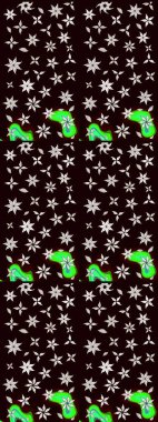 Tropik çiçekler. Siyah renkli çiçekler. Gömlek çizimi Arkaplan Deseni.