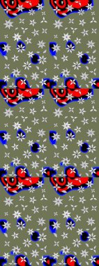 Güzel kumaş deseni. Güzel suluboya yaz çiçekleri deseni..