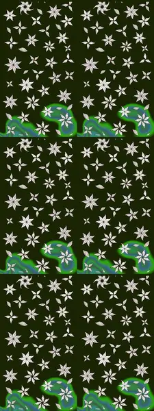 Şirin, zarif çiçekler Raster illüstrasyonu. Davetiye ve kartpostal tasarımı için dekoratif çiçek unsurları. Tekstil için figür. Poster ya da kapak için arka plan. Yapraklı çizim deseni.