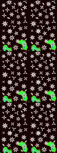 Tropik çiçekler. Siyah renkli çiçekler. Gömlek çizimi Arkaplan Deseni.