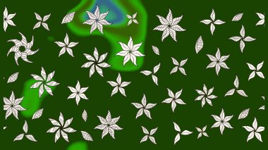 Raster illüstrasyonu. Eski usul. Eskiz geçmişi. Miles Fleur, süslü püslü bir süs. Kumaş, tekstil, duvar kağıdı baskısı için. Tomurcukları papatya çiçekleri olan sevimli bir çiçek deseni..