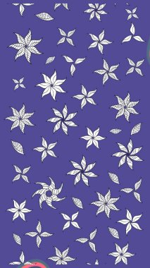 Mor renkli çiçekler. Küçük çiçekteki sevimli çiçek deseni. Raster illüstrasyonu.