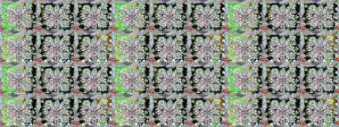 Düz Çiçek Elementleri Tasarımı. Raster Illustrasyon 'da moda olmayan çiçek deseni. Güzel kumaş deseni. Renkli Yaz Temalı Kusursuz Arkaplan.