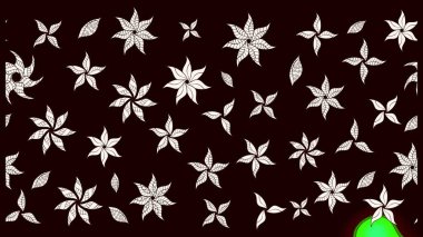 Çiçek desenli eskiz. Gömlek baskısı için çiçek boyası. Siyah renkte çiçekler.