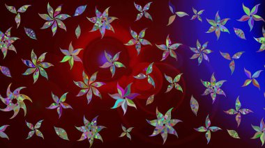 Güzel kumaş deseni. Raster illüstrasyonu. Küçük bir çiçekte eskiz deseni. Güzel çiçek arkaplanı..