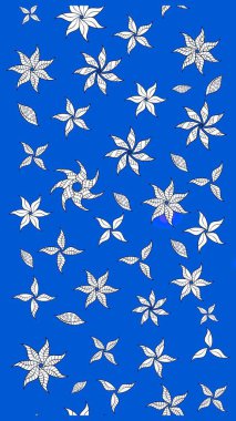 Raster illüstrasyonu. Güzel kumaş deseni. Güzel karalamalı çiçek desenli çizim. Küçük çiçekte sevimli çiçek deseni var..