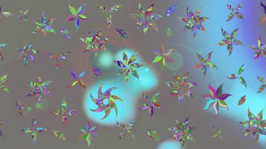 Raster Yumuşak kumaş deseni. Çiçeksel gri çizim deseni. Raster çiçek izi. Klasik taslak çizimi.