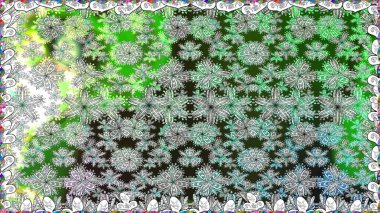 Nazik, sevimli çiçek arkaplanı. Çiçekli karalama şeklinde Raster çiçek deseni. Gri renkli çiçekler.