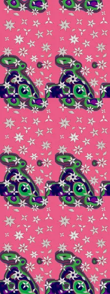 Klasik taslak çizimi. Raster Yumuşak kumaş deseni. Raster çiçek izi. Çiçeksel pembe çizim deseni.