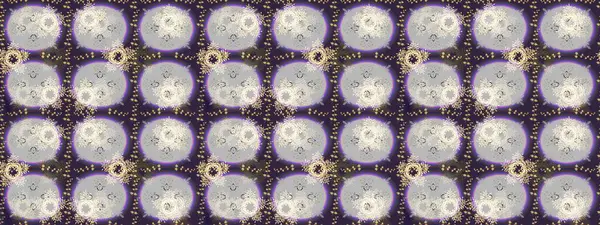 Yüzey için tekrarlanan doku, ambalaj kağıdı, gri, mor ve nötr renkler üzerine kar tanesi. Kış kar taneleri, raster arka plan.